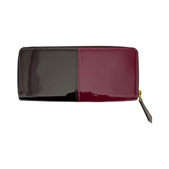 Louis Vuitton Vernis Clemence Wallet Magenta Brown Patent Leather With Dustbag - Picture 5 of 15